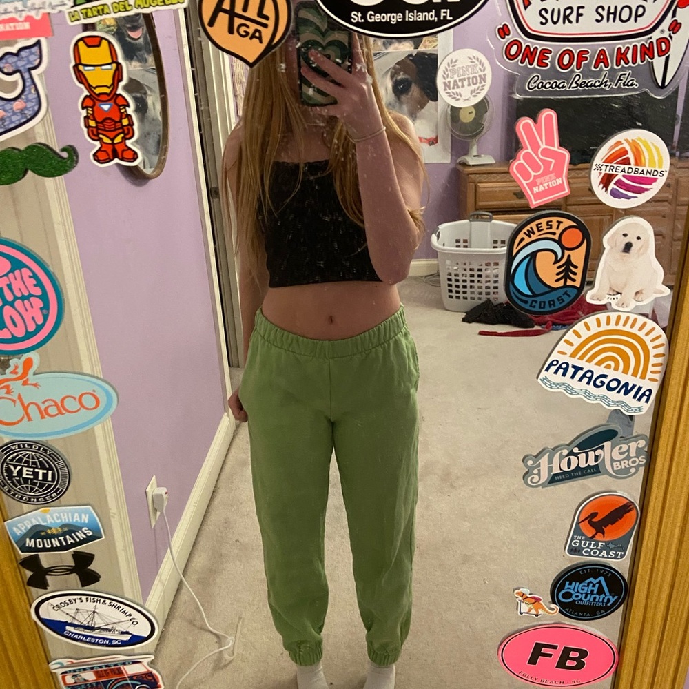 Brandy Melville green sweatpants!